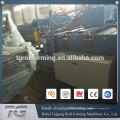 Proveedor de China Acero galvanizado Trapezoidal perfil de frío formado máquina de acero de la azotea